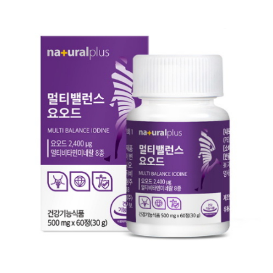 내츄럴플러스  멀티밸런스 요오드 60정 (1개)