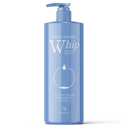살림백서 마이크로 미셀라 휩 클렌징폼 500ml (1개)_이미지