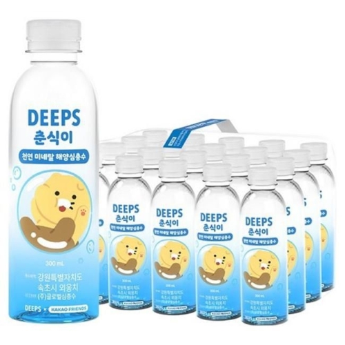 글로벌심층수 딥스 춘식이 천연 미네랄 해양심층수 300ml (20개)