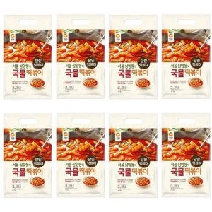 삼양동식 국물떡볶이 380g 8개 맛있는 간식 반찬 안주 야식 간편한 조리 요리