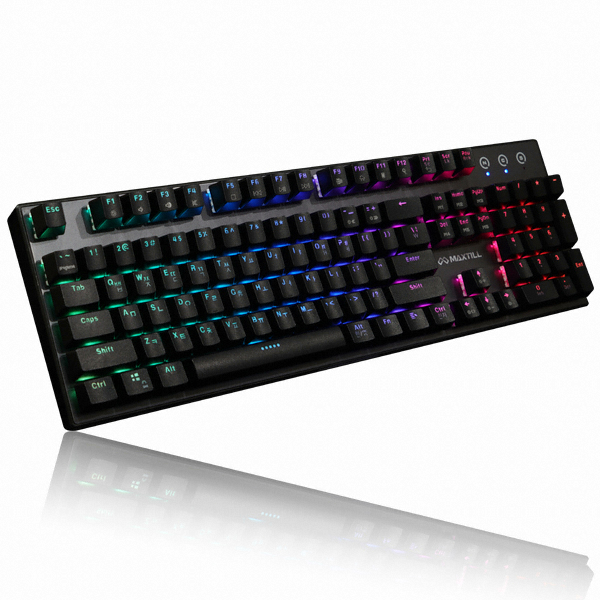 MAXTILL TRON G610K V2 RGB 축교환 방진축 (청축)