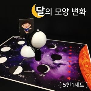 메디사이언스 달의모양 변화 관찰 5인 /달의위상변화 달모형 수업_이미지