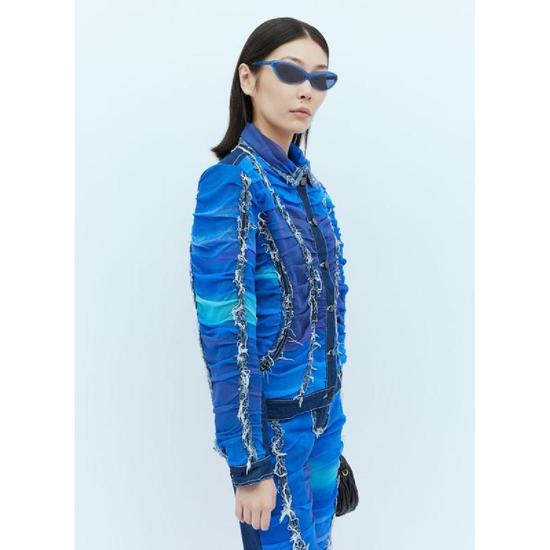 파울라 Canovas del Vas 주름 프린지 데님 재킷 PWS231401VAR1 T_이미지