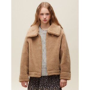 써스데이아일랜드 블랜딩 무스탕 T228MLT237W