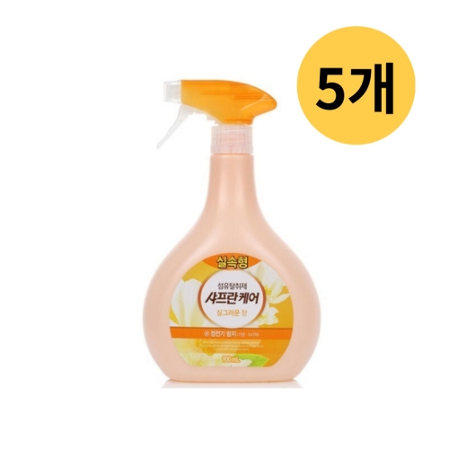 샤프란케어 섬유탈취제 싱그러운향 900ml (5개)_이미지