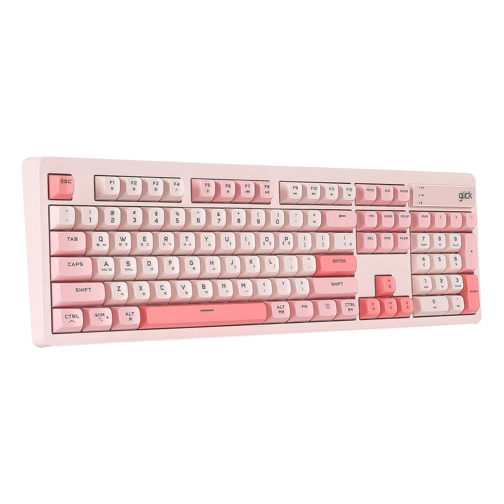 지클릭커 OFFICEPRO WK50 사일런스 M RGB 무소음 방수 무선 블루투스 104 (Coral)_이미지