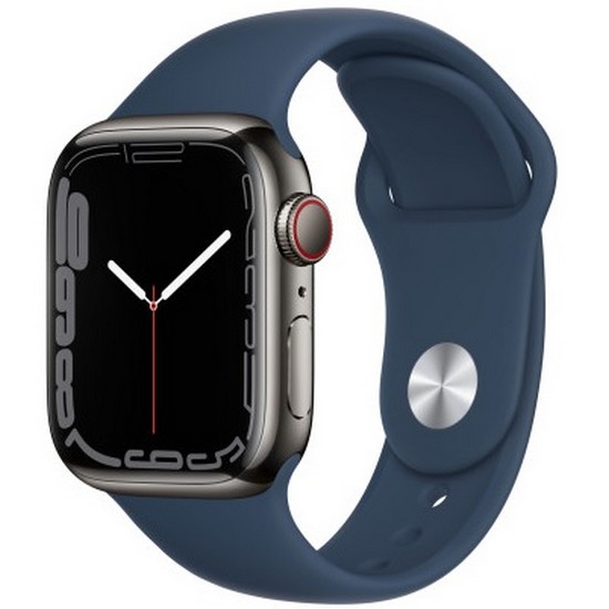 APPLE 워치 시리즈7 45mm Cellular 그래파이트 스테인리스 스틸 (스포츠밴드)