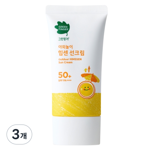 그린핑거 야외놀이 힘센 선크림 70ml (3개)_이미지