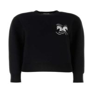 버버리 8099618 A1189 Black stretch wool blend sweater