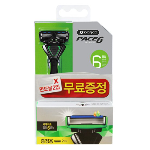 도루코 페이스6 + 면도날 (면도기1개+날3개)