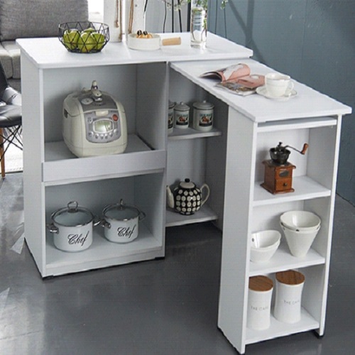 리버퍼니쳐 마뉴에 기역자 확장형 아일랜드식탁 (의자별도)_이미지
