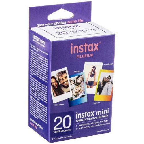 후지필름 INSTAX 미니 버라이어티 필름 밸류팩 해외구매 (20매)_이미지