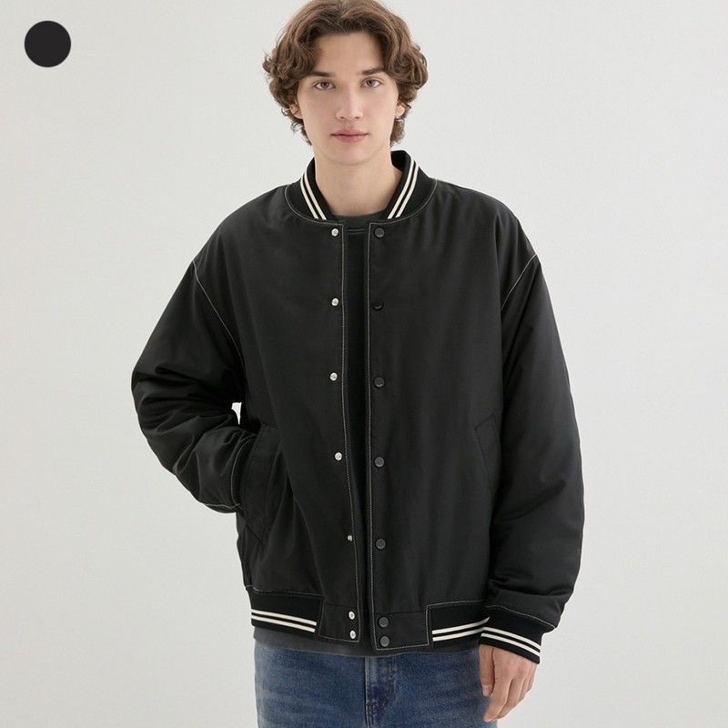 게스 진 남여공용 탑스티치 패딩 봄버 MP3W98801177412