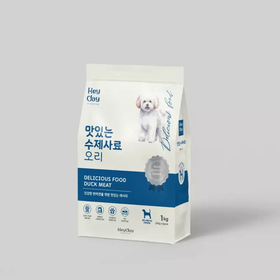  에이티바이오 헤이데이 맛있는 수제사료 오리 1kg [1개]