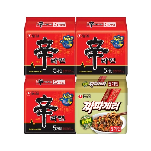 농심 신라면15개 + <b>짜파게티</b>5개