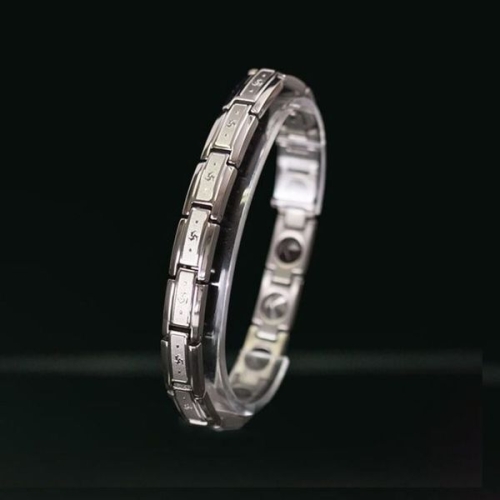 에이치플러스몰 New TA-S001 실버 사노피아 건강 자석 팔찌 자석팔찌 강력한자석팔찌 건강에좋은자석팔찌 부모님효도선물