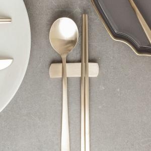 오부자 방짜유기 놋 수저 1인 세트