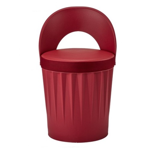 파란들 드럼체어 등받이형 스툴의자 (1개)_이미지