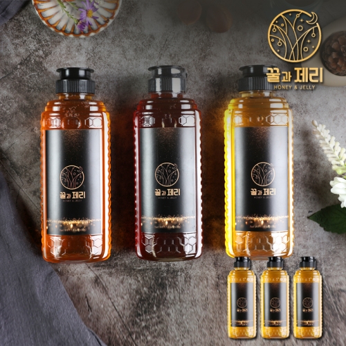 꿀과제리 100% 자연산 프리미엄 천연 밤꿀x3병 세트