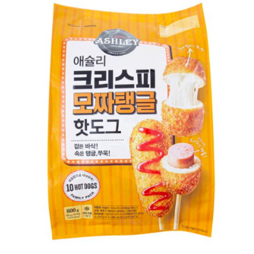 크리스피 모짜탱글 핫도그 10개입 800g