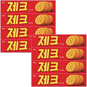 롯데제과 제크 제크 100g x 8개 과자 간식 카나페 크레커 쿠키_이미지