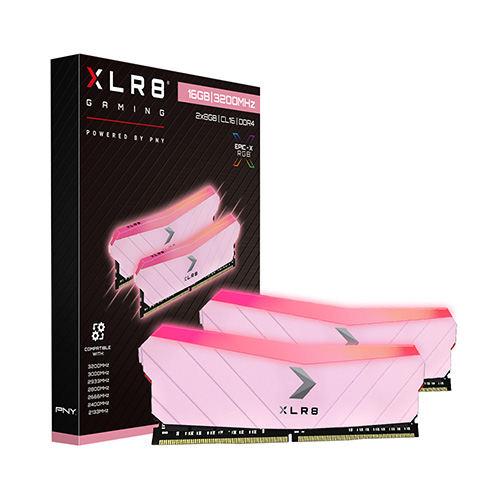 PNY XLR8 DDR4-3200 Gaming 핑크 패키지 (16GB(8Gx2))