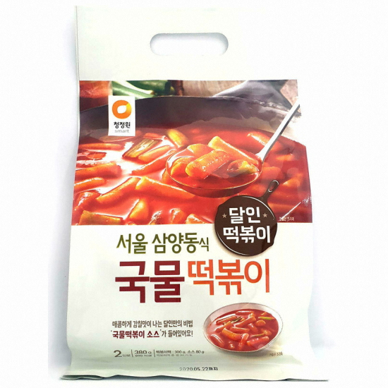 대상 청정원 서울삼양동식 국물 떡볶이 2인분 380g (4개)