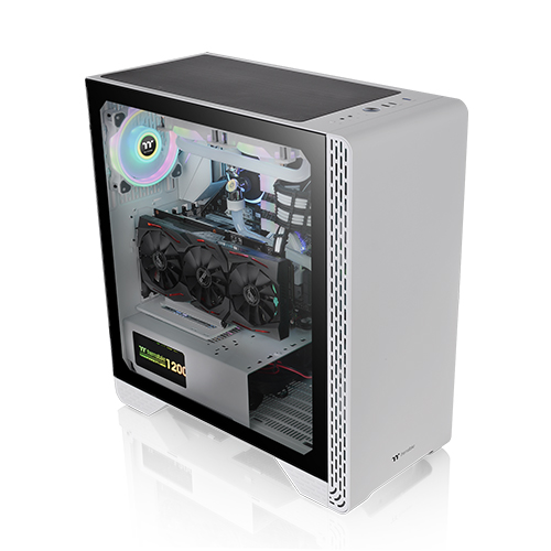 써멀테이크 S300 강화유리 (스노우)_이미지