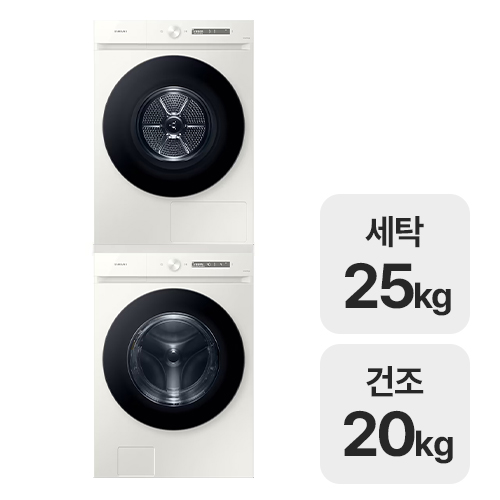 삼성전자 비스포크 AI WF25CB8650BE + DV20CB8600BE_이미지