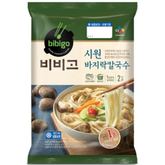 CJ제일제당 비비고 시원 바지락 칼국수 2인분 642g이미지입니다. 누르면 해당 게시물로 새창이동합니다.