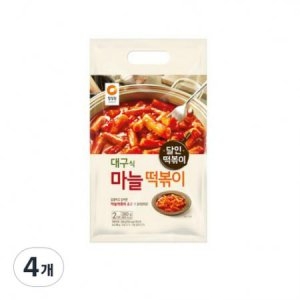대상 청정원 대구식 마늘떡볶이 380g (4개)_이미지