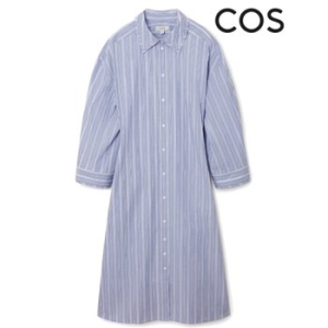 COS 코스 핀스트라이프 셔츠드레스 원피스 1214125002