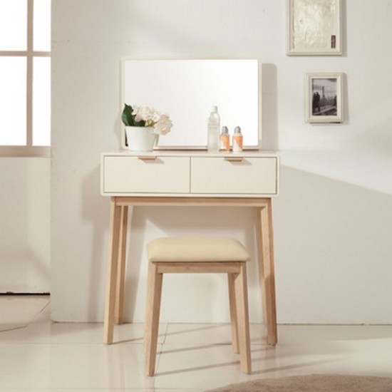 원목 도장 T-ISA 화장대 세트 700