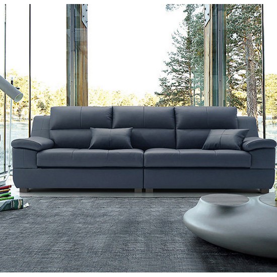 동서가구 테라 천연가죽 소파 3인용 (스툴포함)