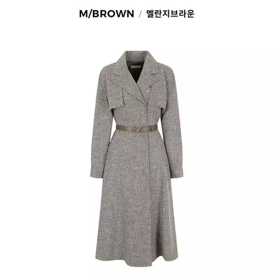 더아이잗 트렌치 집업 플레어 원피스 IPAAOOP071-CC_CC_이미지