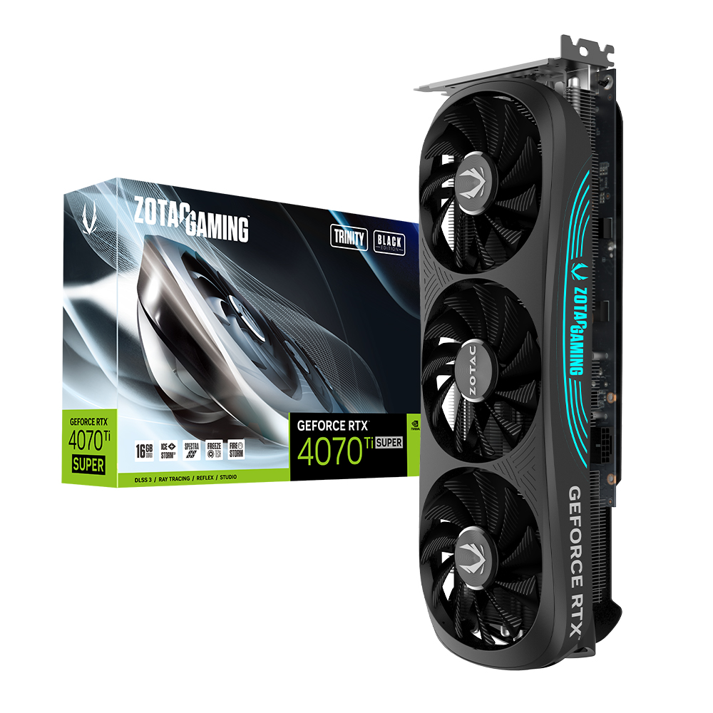 ZOTAC GAMING 지포스 RTX 4070 Ti SUPER Trinity D6X 16GB Black_이미지