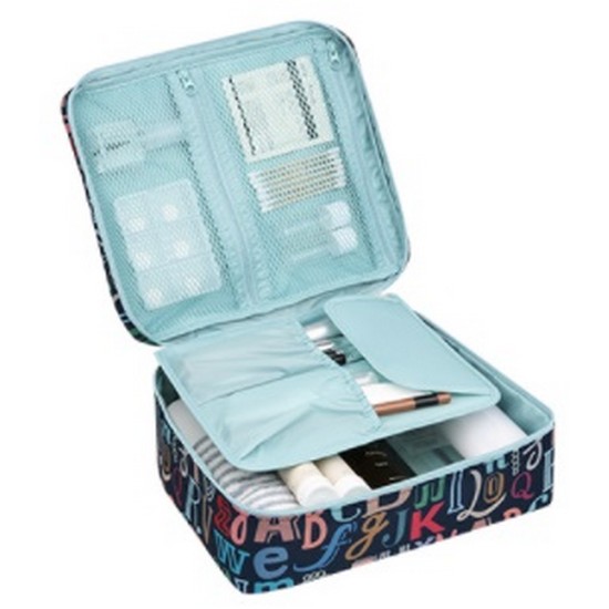 모노폴리 ENJOY JOURNEY GRAND MULTI POUCH (ALPHABET NAVY)_이미지