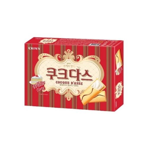 크라운제과 쿠크다스 화이트 128g (25개)