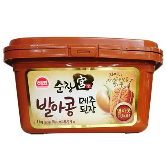 해표 순창궁 발아콩 메주된장 1kg (8개)_이미지