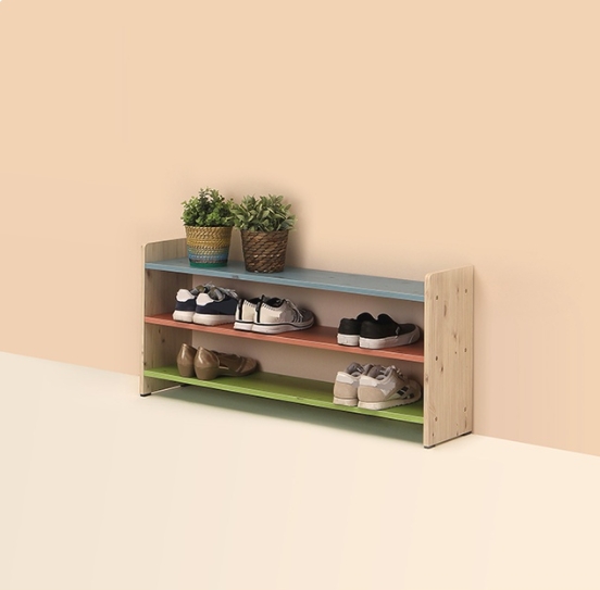 아라마가구 이키 3단 신발장 (103cm)