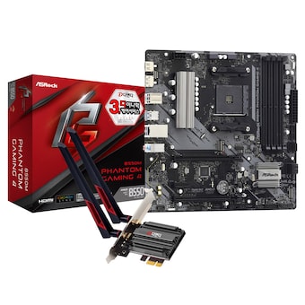 ASRock <b>B550M</b> Phantom Gaming 4 + WiFi7 랜카드 패키지 디앤디컴