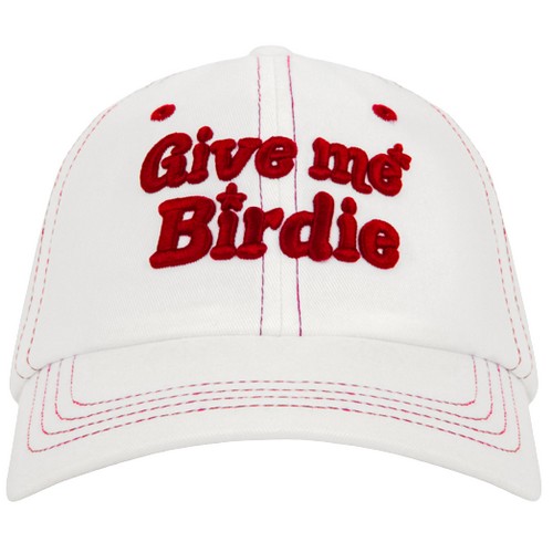 고엑스오 기브미버디 스티치 볼캡 레드