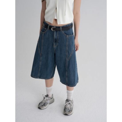 삼성물산 에잇세컨즈 165725CPFP 절개 버뮤다 데님 블루