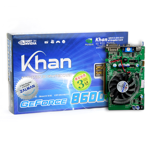 KHAN 지포스 8600GT 칸 DDR2 512MB 잘만_이미지