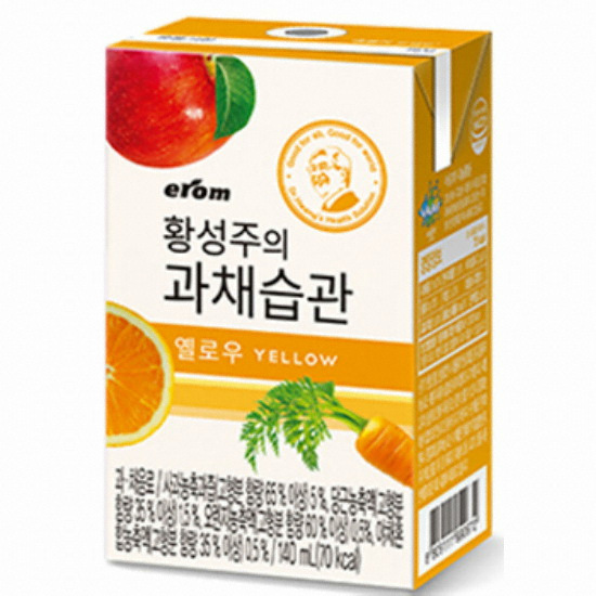 이롬 황성주 박사의 과채습관 옐로우 140ml