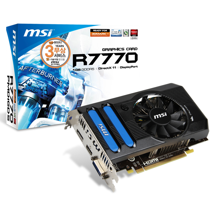 MSI �󵥿� HD 7770 R7770 D5 1GB �Ƹ�