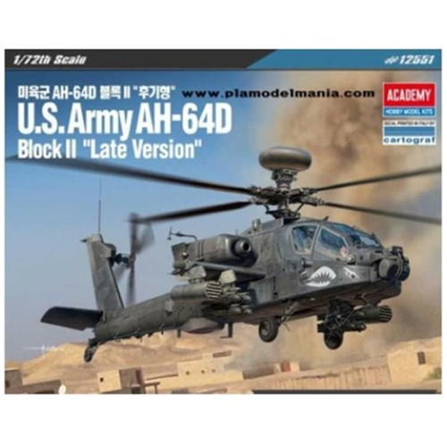 아카데미과학 1/72 미육군 AH-64D 블록 II 후기형