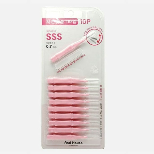 SM 덴탈 치간칫솔 I형 SSS 0.7mm 10p