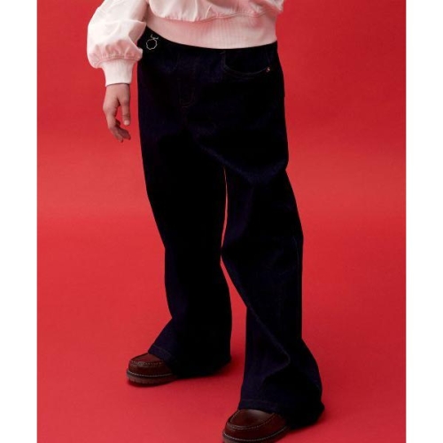 커버낫키즈 9CK 쿠퍼로고 벨바텀 스웻팬츠 네이비 CK2601JP77NA_이미지