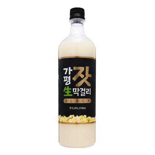 우리도가 가평 잣 생막걸리 블랙 970ml (3개)